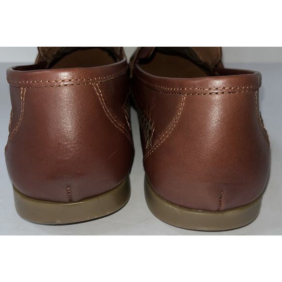 Rodd and Gunn Soft Leather Brown Mens Woven Loafer Size‎ 46 US 12 Slip On - Picture 4 of 10